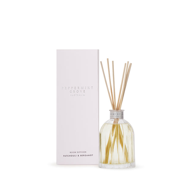 PEPPERMINT GROVE BRAND DIFFUSER GIFT HOME SCENT PATCHOULI AND BERGAMOT 