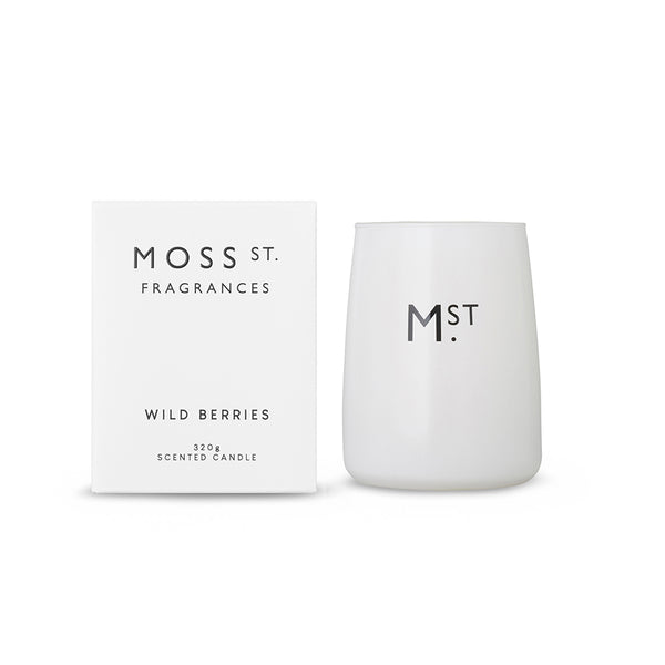 MOSS ST BRAND CANDLE SOY WAX WILD BERRIES