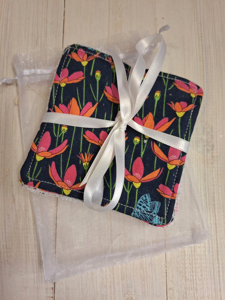 Hand sewn reusable face cloths/wipes