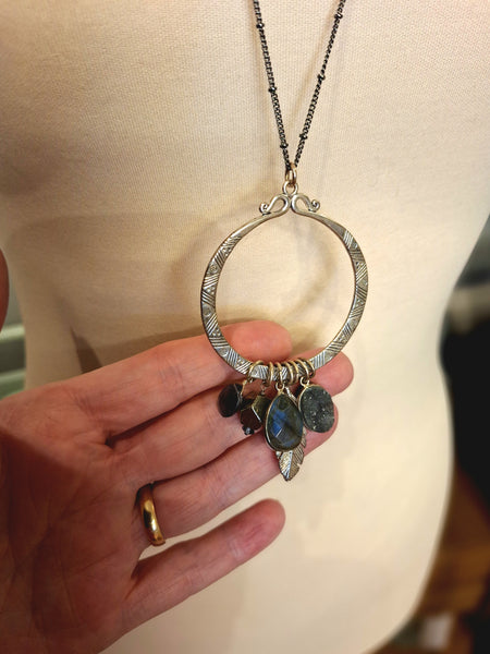 Brave Lotus "feather in the wind" necklace