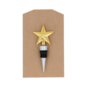 Gold star bottle stopper