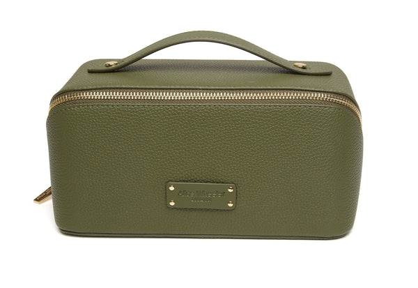 Alice Wheeler-Kensington train case-Olive