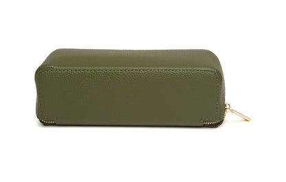 Alice Wheeler Kensington train case- Small Olive