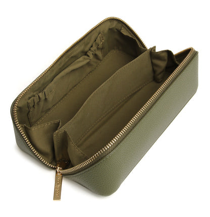 Alice Wheeler Kensington train case- Small Olive