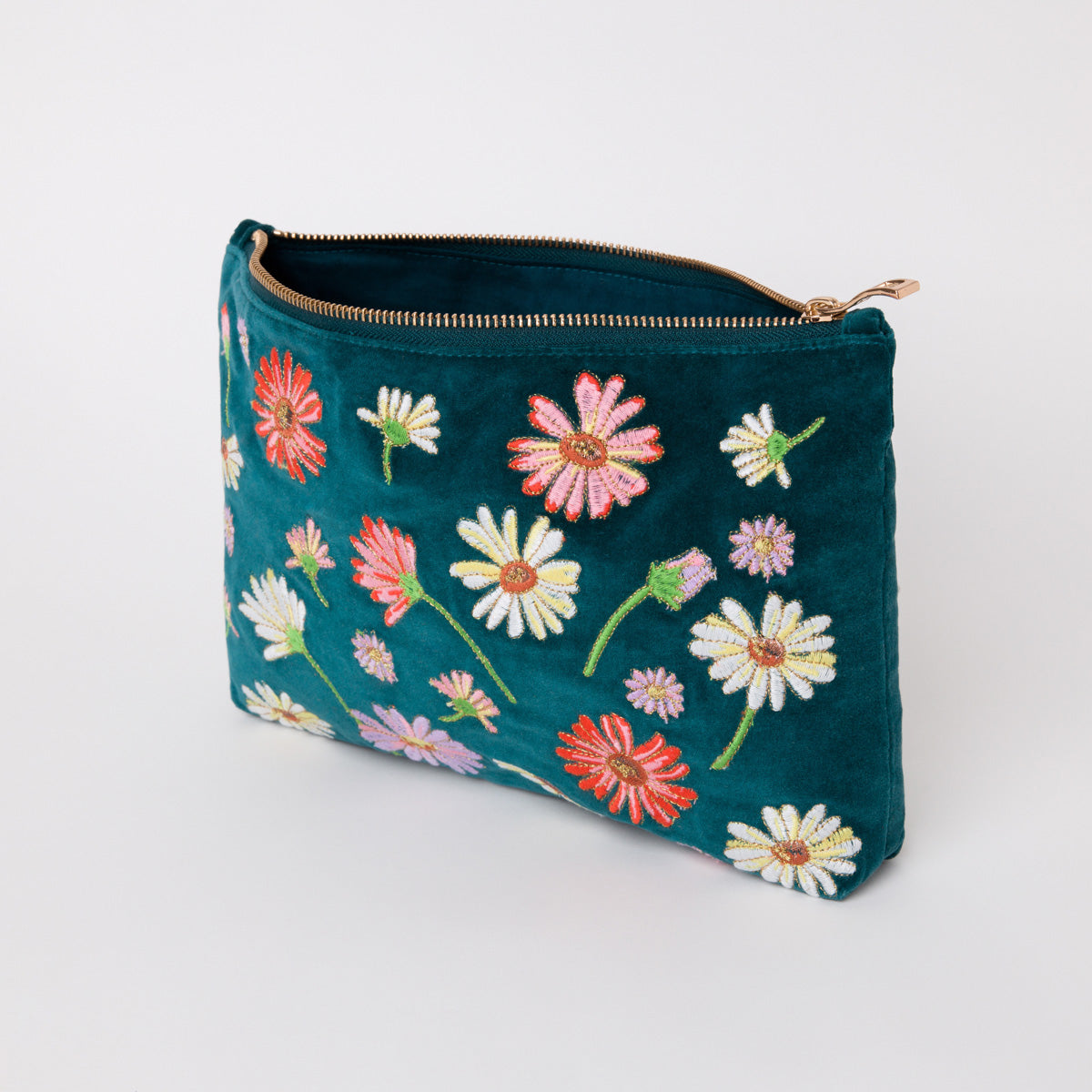 Elizabeth Scarlett everyday pouch - Wildflower rich blue – F and R