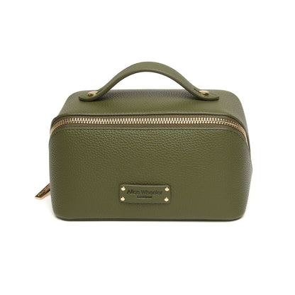 Alice Wheeler Kensington train case-Mini Olive