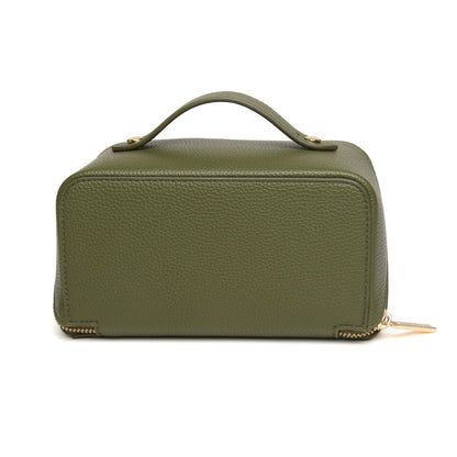 Alice Wheeler Kensington train case-Mini Olive