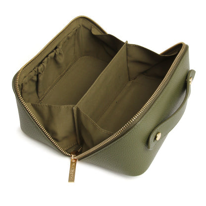 Alice Wheeler Kensington train case-Mini Olive