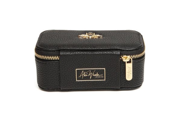 Alice Wheeler Mini jewellery case-Black