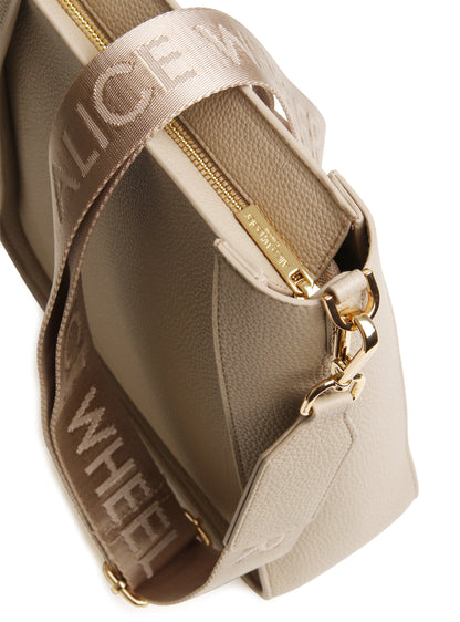 Alice Wheeler London Kensington crossbody bag -Stone
