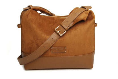 Alice Wheeler Kensington suedette CBbag-Fudge