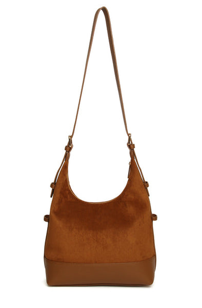 Alice Wheeler Kensington suedette CBbag-Fudge
