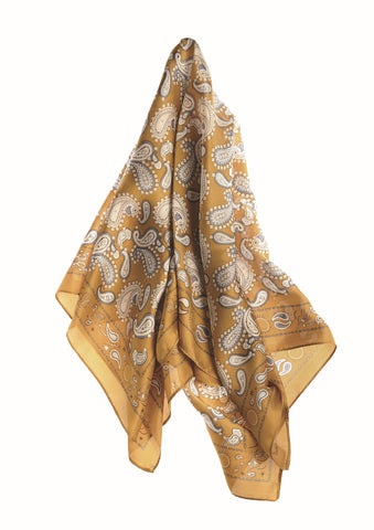 Hot Tomato square scarve Gold