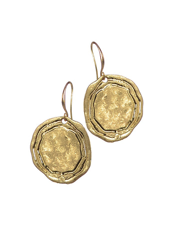 Antiquity coin charm earrings