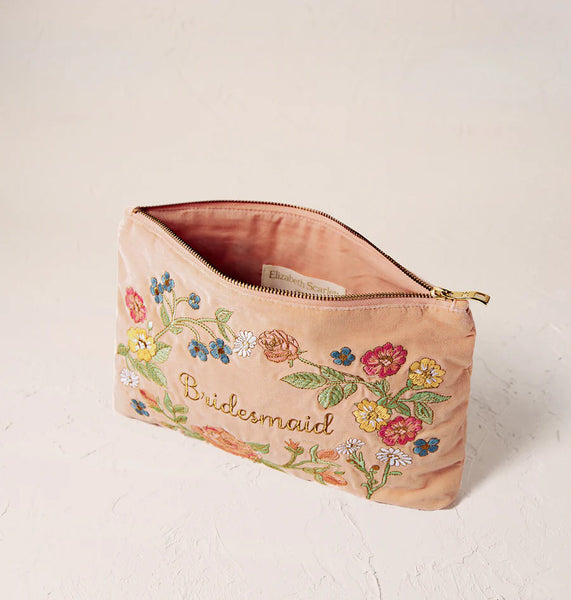 Elizabeth Scarlett Floral Bridesmaid everyday pouch