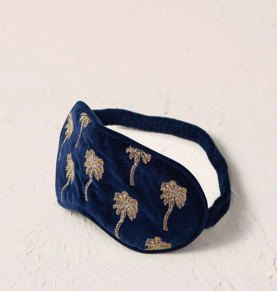 Elizabeth Scarlett Eyemask-Gold Palm