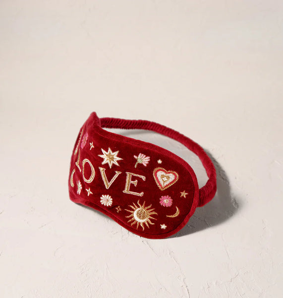 Elizabeth Scarlett Eyemask-"LOVE" charm