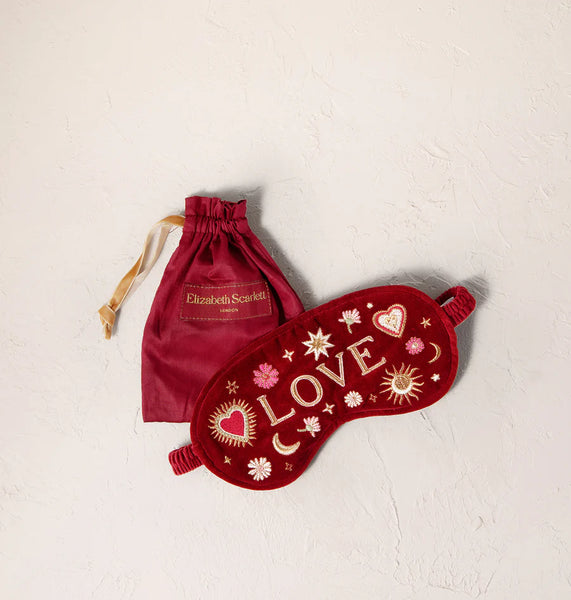 Elizabeth Scarlett Eyemask-"LOVE" charm