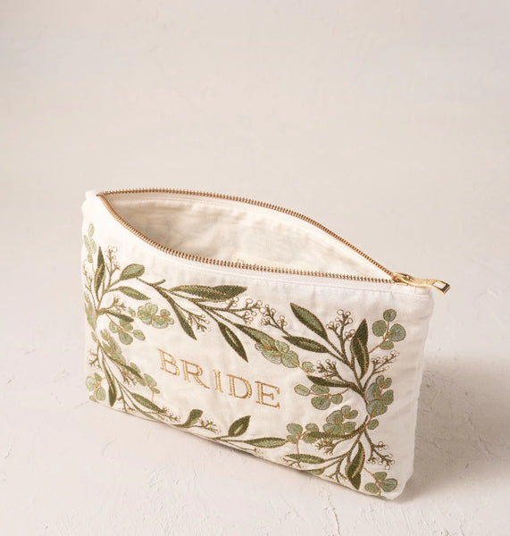 Elizabeth Scarlett everyday pouch -Bride olive branch