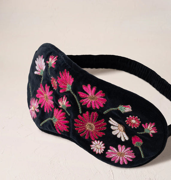 Elizabeth Scarlett Eyemask- Wildflower -Charcoal