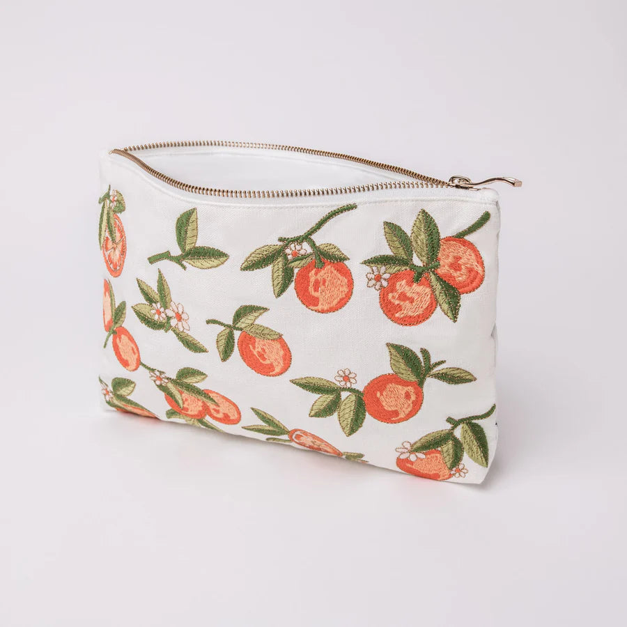 Elizabeth Scarlett everyday pouch- Orange blossom – F and R