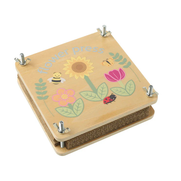 Wooden flower press