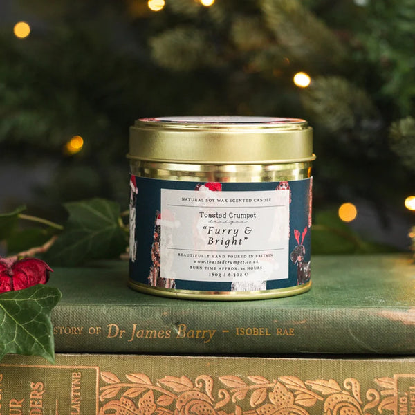 Toasted Crumpet Tin candle-Furry & bright