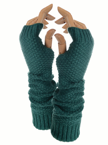 Long mitts with thumb hole
