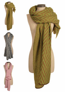 Hot Tomato chevron soft scarve - 3 colours