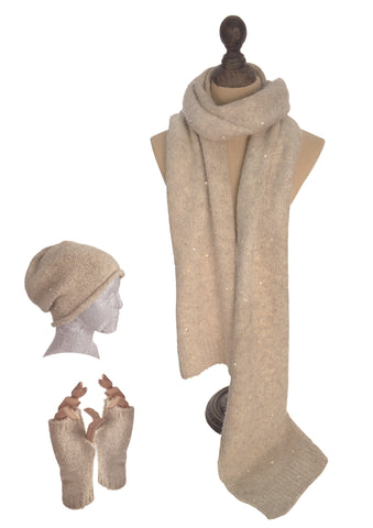 Hot Tomato shimmer sequin scarve - 3 colours