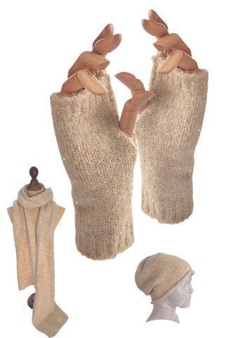 Hot Tomato shimmer sequin miser mitts - 3 colours