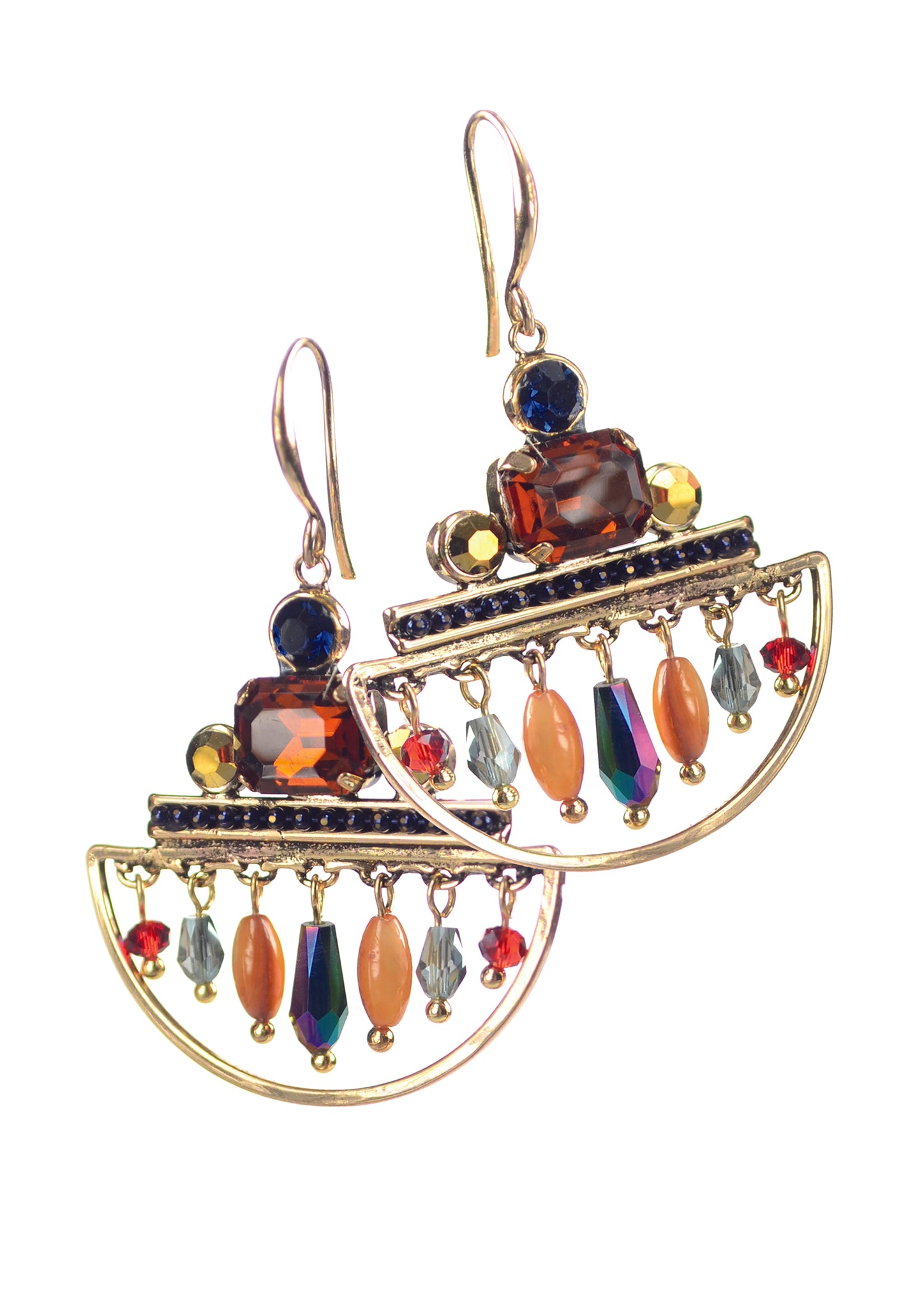 Bateau rocks and drops earrings