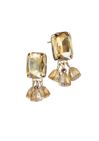 Amour stud earrings with droplets