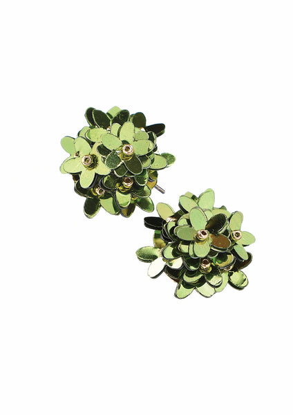Hot Tomato flower earrings