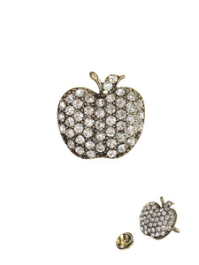 Apple pin brooch