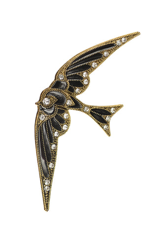 Swallow in flight brooch