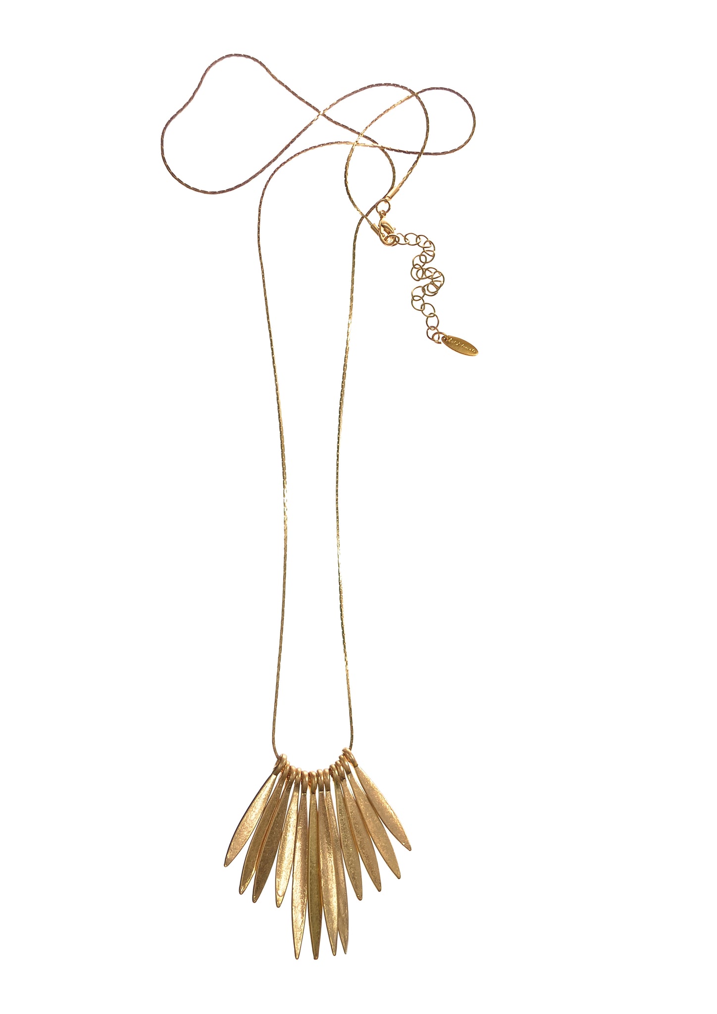 Hot Tomato  graduated fronds necklace