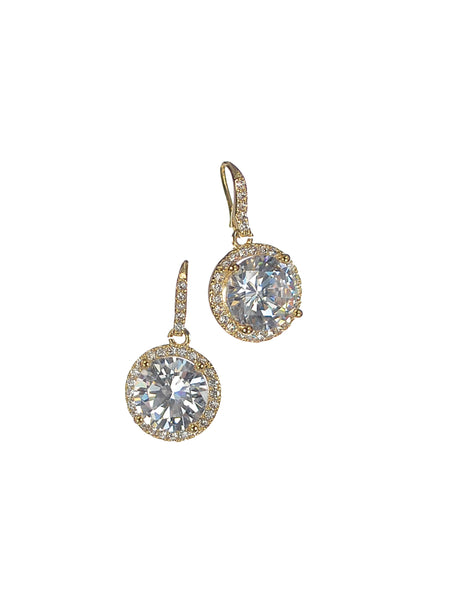 Hot Tomato crystal drop earrings