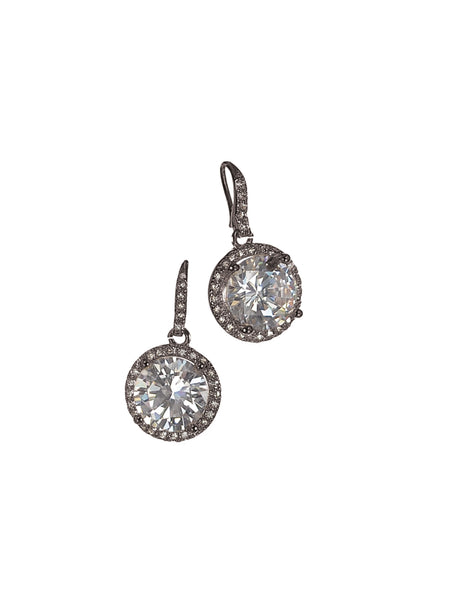 Hot Tomato crystal drop earrings