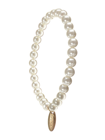 Hot Tomato faux pearl strand bracelet