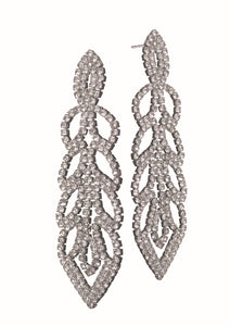 Hot Tomato leaf drop earrings