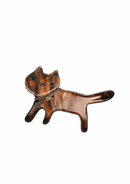 Hot Tomato acrylic brooch -Cat