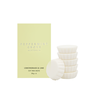 Peppermint Grove wax melts-Lemongrass & Lime