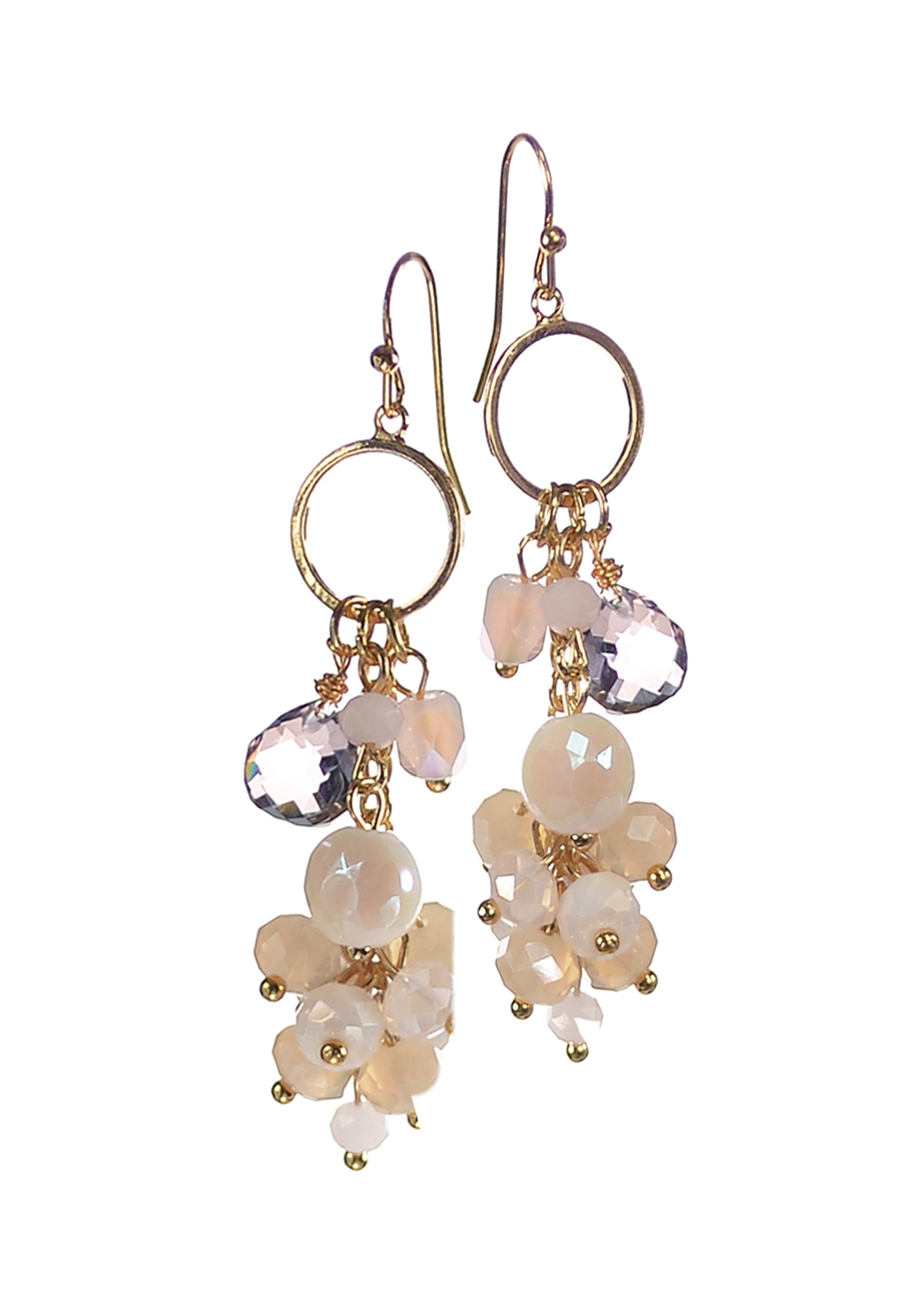 Crystal  cluster earrings