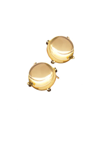 Hot Tomato pale amber stud earrings