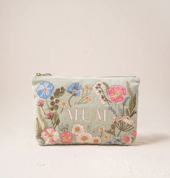 Eliabeth Scarlett everyday pouch-Pressed flowers MUM