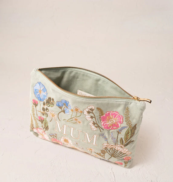 Eliabeth Scarlett everyday pouch-Pressed flowers MUM
