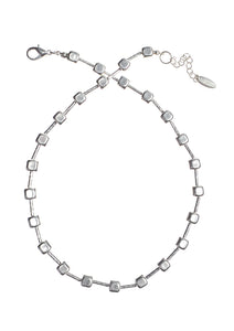 Hot Tomato bugle bead link necklace