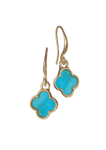 Byzantine cross drop earrings -3 colours