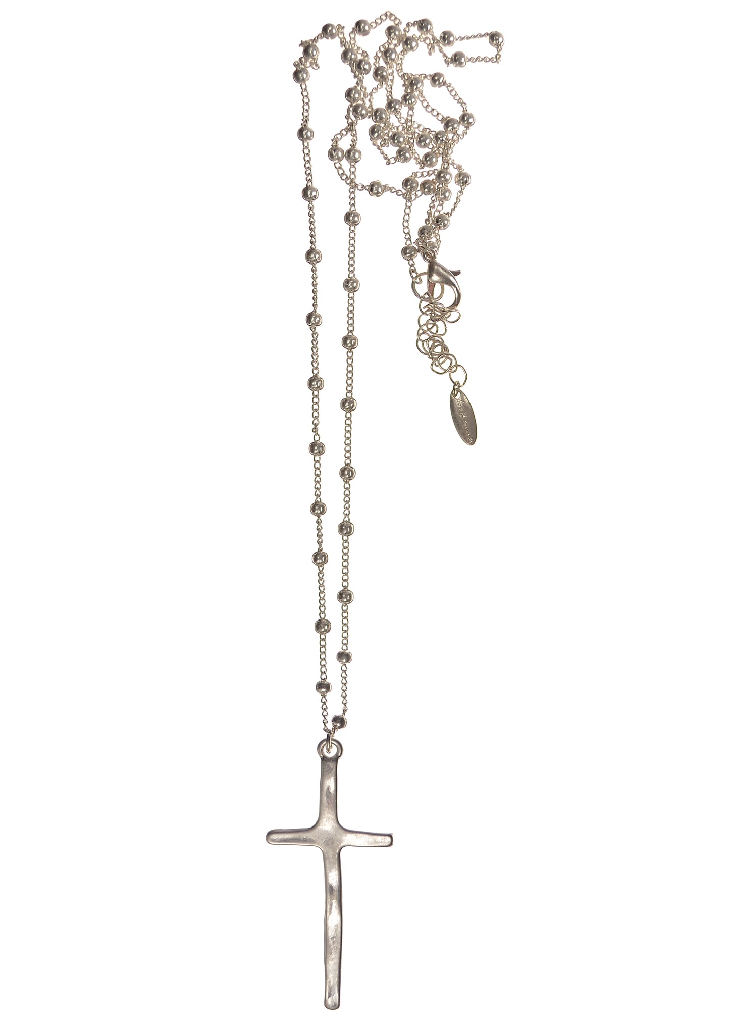 Hot Tomato long cross necklace
